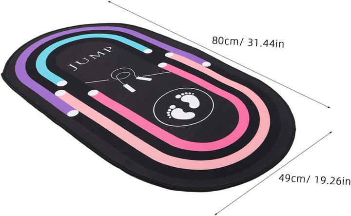 Stossdämpfende Springseilmatte Oval 80x48cm Rutschfest