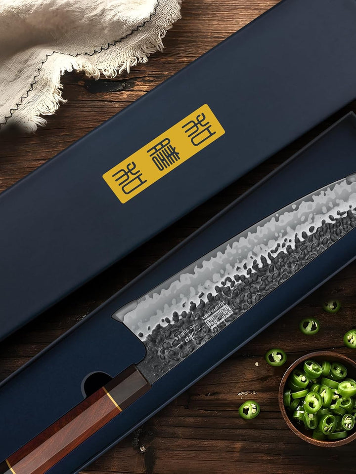 HOSHANHO 23 cm Japanisches Kiritsuke Kochmesser, Profi Messer Küchenmesser aus 9 Schichten Hochwerti
