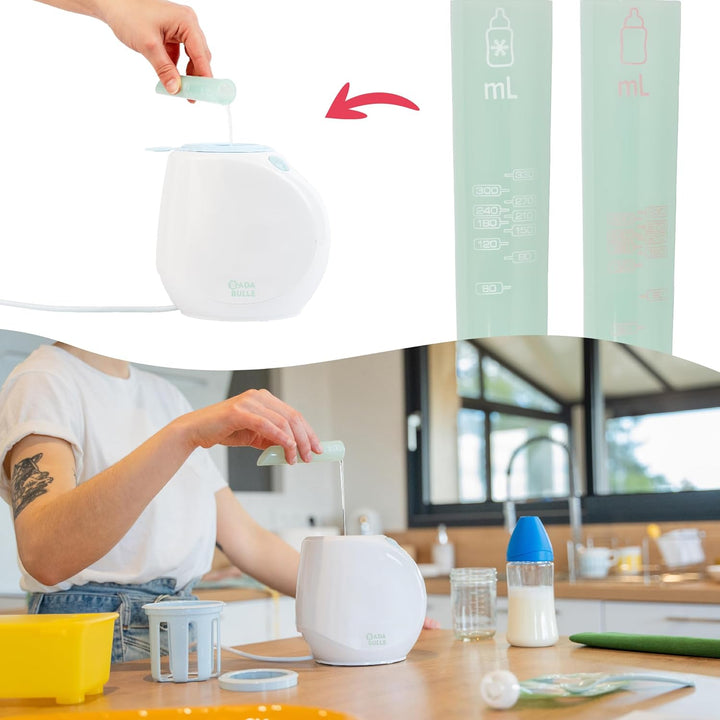 Badabulle Flaschenwärmer Easy+ - schonendes Erwärmen von Babyflaschen & -gläschen - automatische Abs