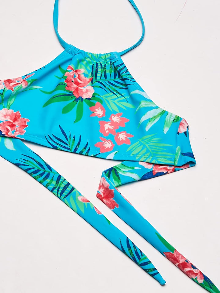 Kanu Surf Mädchen Bikini-Set 5 Leonie Floral Aqua, 5 Leonie Floral Aqua