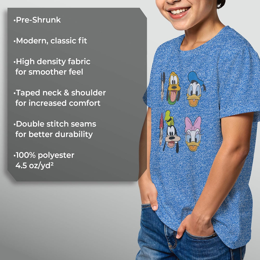 Disney Jungen Always Trending Stack Hoodie, S Königsblau Meliert
