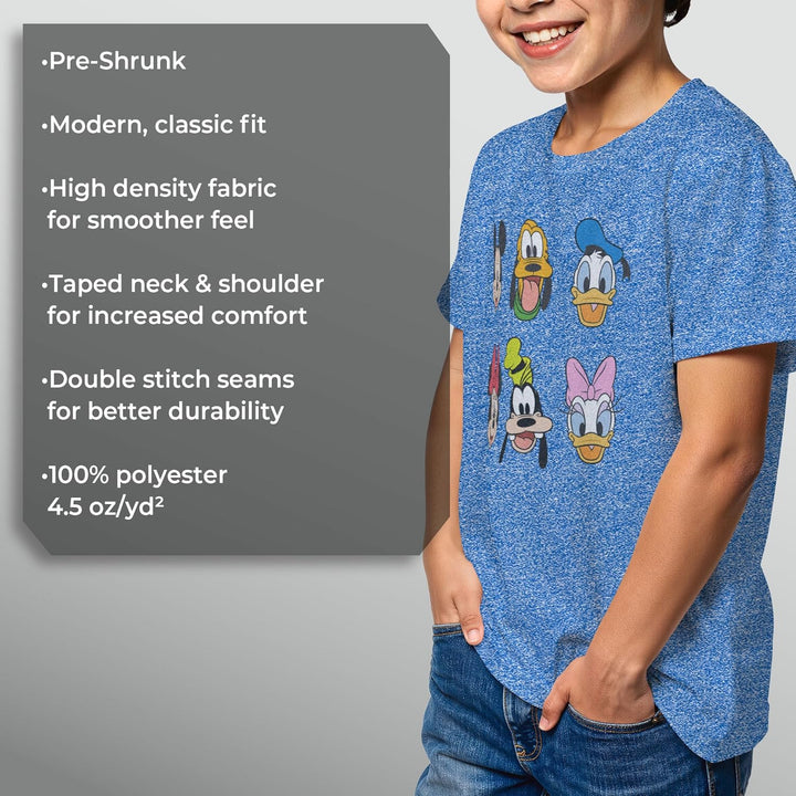 Disney Jungen Always Trending Stack Hoodie, S Königsblau Meliert