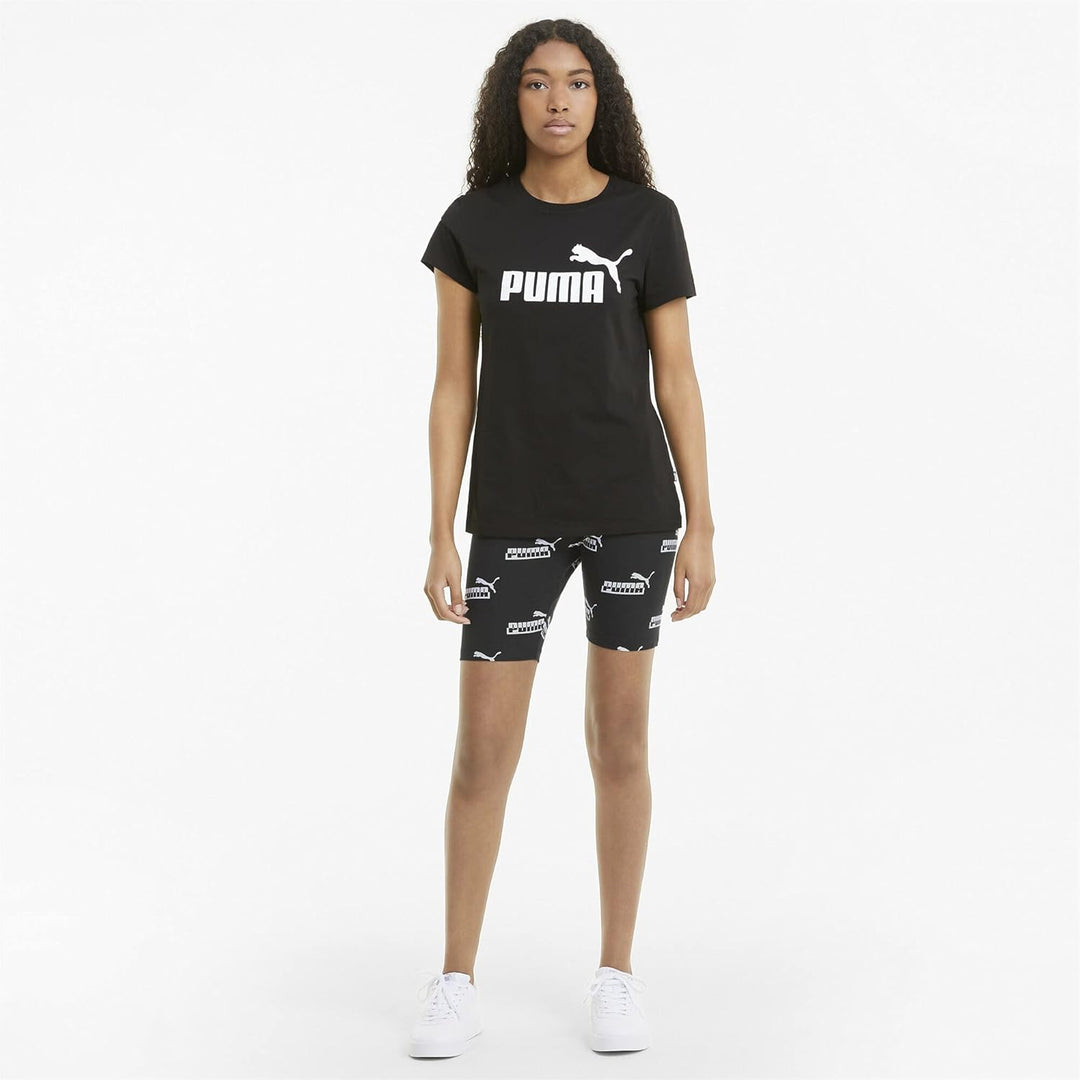 PUMA Damen Strumpfhose Verstärkte Shorts mit 17,8 cm XS Schwarz (Schwarz), XS Schwarz (Schwarz)