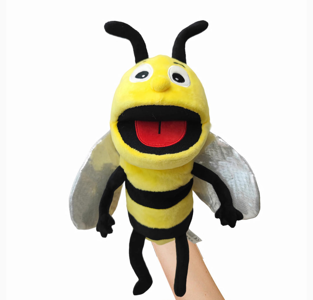 Insekten-Handpuppen für Kinder, Kleinkinder, inklusive Bienen, Schmetterlingen, Libellen usw. mit be
