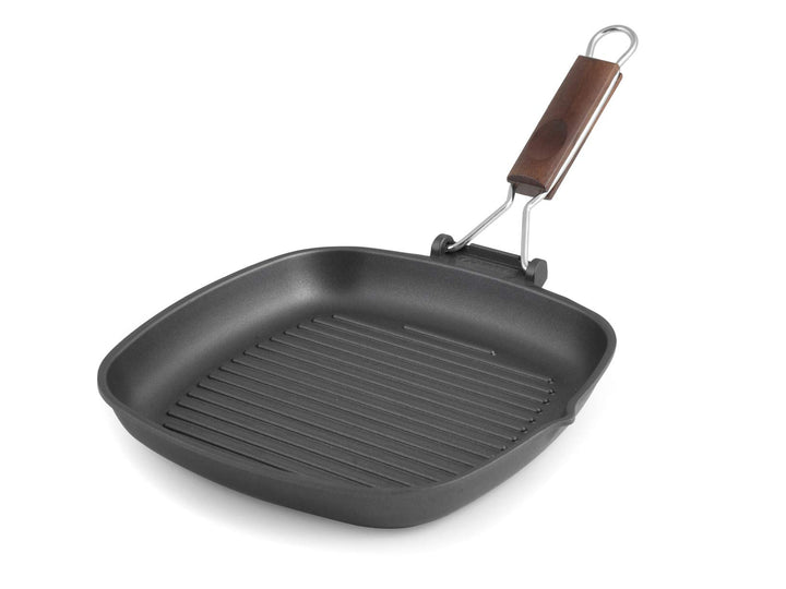 Risoli saporella Grillpfanne antihaft, Aluminium, schwarz, 25 x 26 x 5 cm