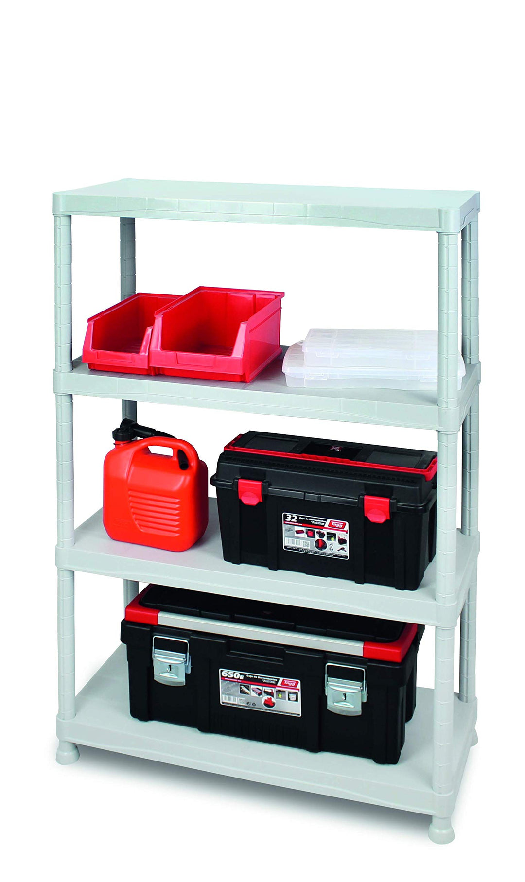 Tayg-Bausatz für Kunststoffregal Nr.944 Grau 900x400x1370mm, Grau 900x400x1370mm
