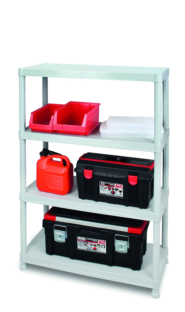 Tayg-Bausatz für Kunststoffregal Nr.944 Grau 900x400x1370mm, Grau 900x400x1370mm