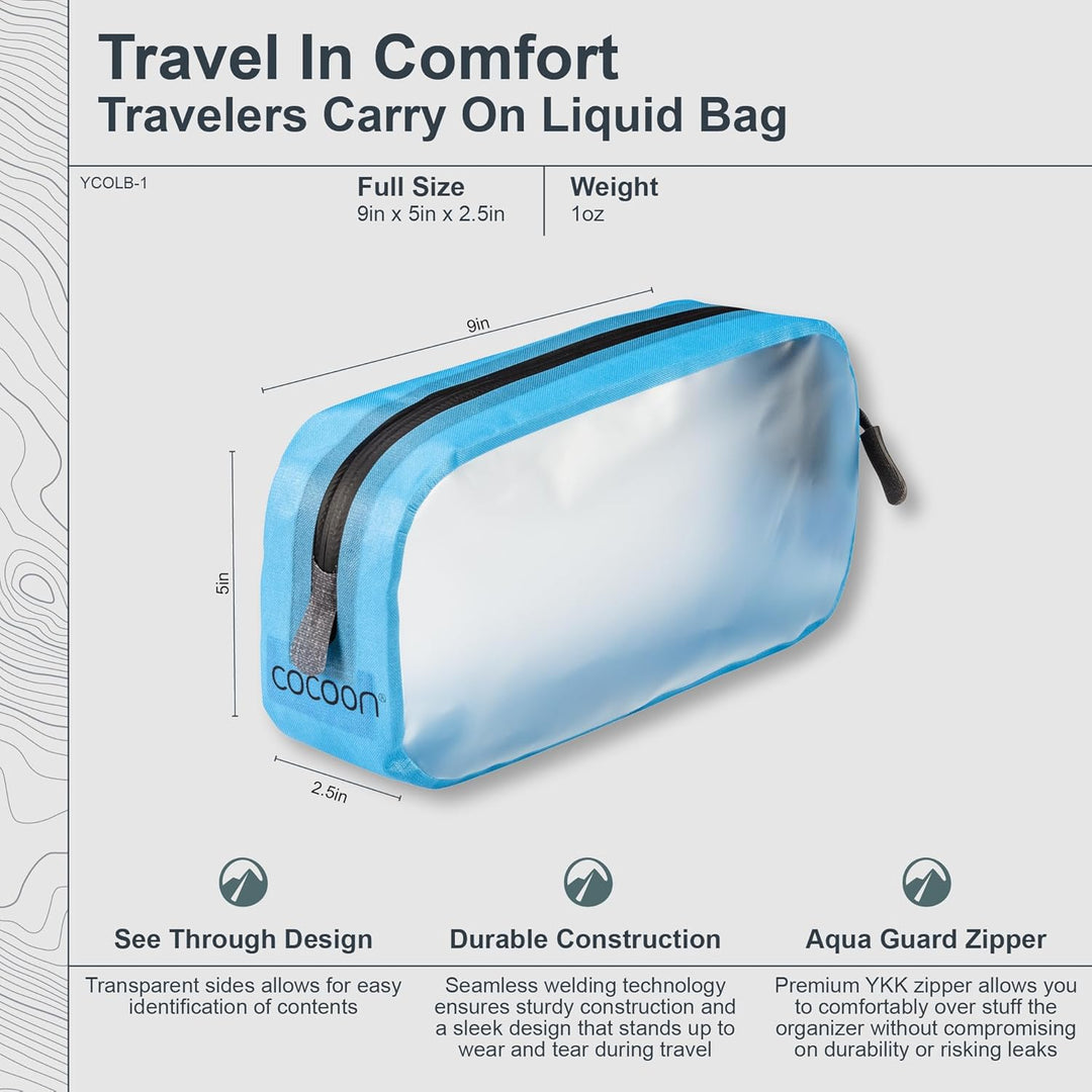 Cocoon Carry On Liquids Bag - Washbag BZW. Stautasche fürs Handgepäck Blue, Blue