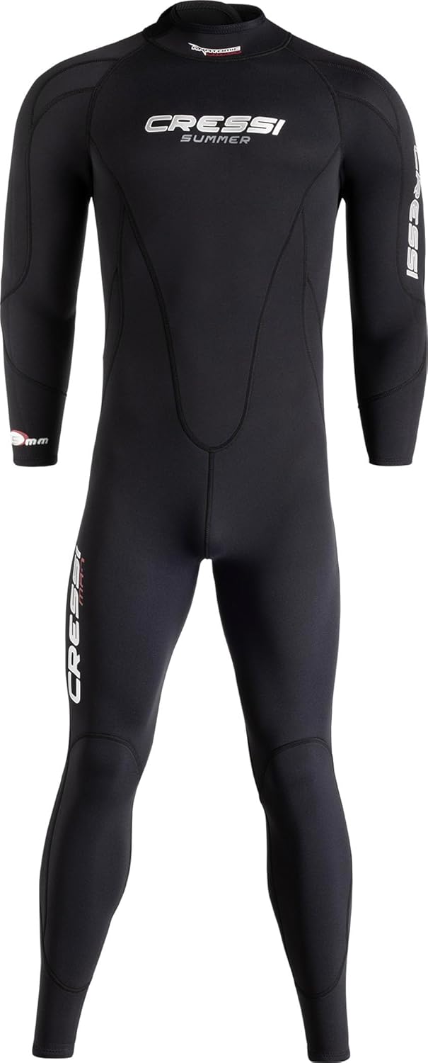 Cressi Herren Summer Man Neopren 2.5 Mm Taucheranzug XXL Schwarz, XXL Schwarz