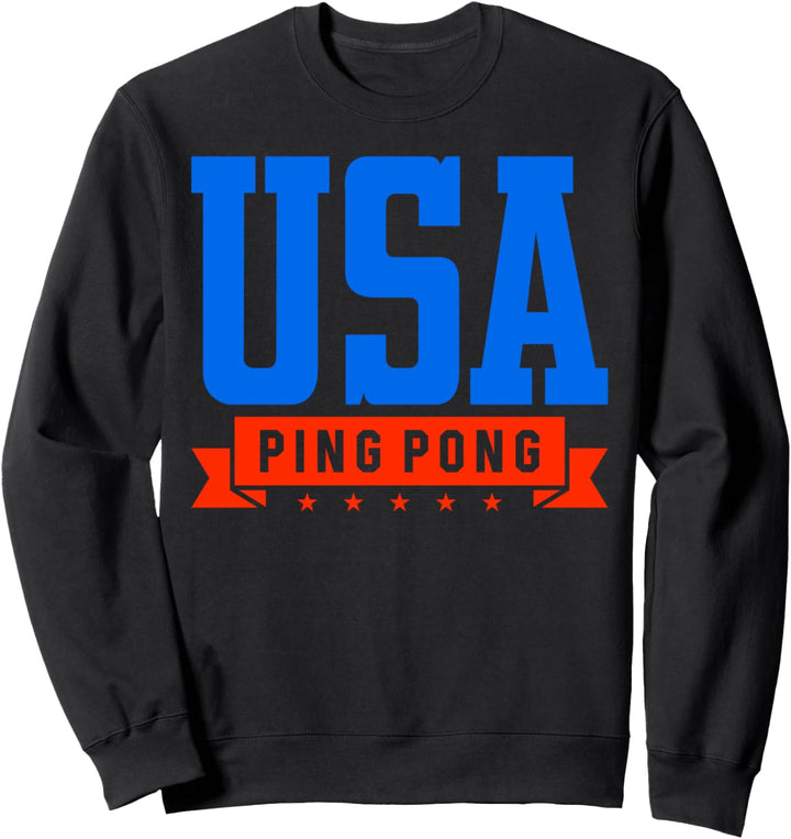 Tischtennis USA Tischtennis Ping Pong Vintage Tischsport Ges Sweatshirt