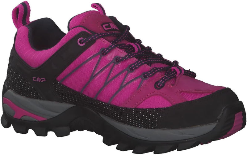 CMP Damen Rigel Low Wmn Shoe Wp Trekking-& Wanderhalbschuhe 41 EU Pink Fluo B Blue, 41 EU Pink Fluo