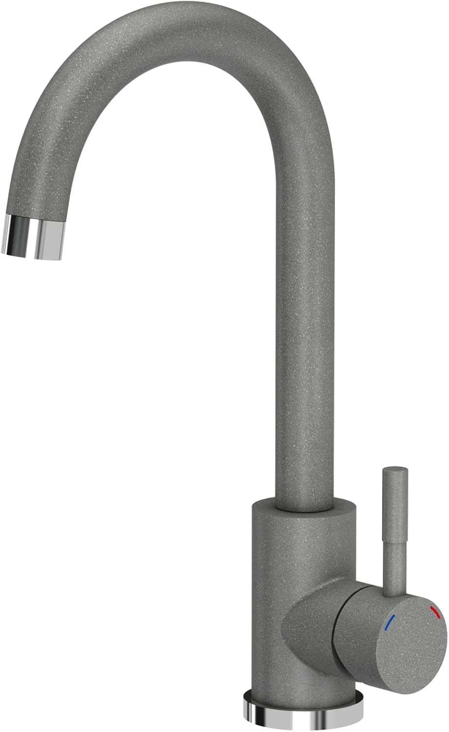 VBChome GRAU Spültischarmatur Edelstahl 360°drehbar U- Form Küche Wasserhahn Küchenarmatur Einhebel