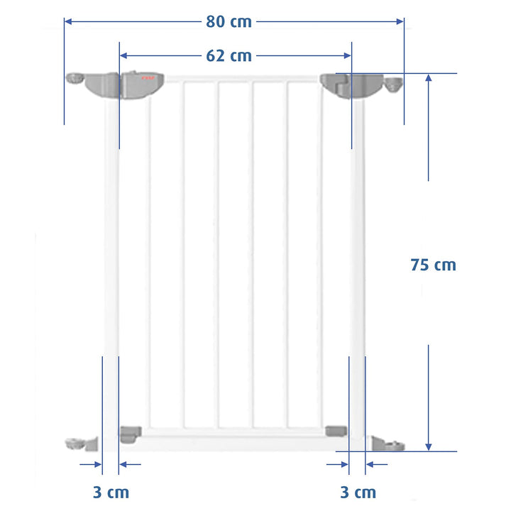Reer 46701 Absperrgitter/Kaminschutzgitter My Gate, Tür-Element 80 cm, 80 cm