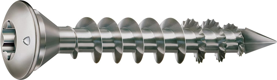SPAX 35708000601001 Die Pfostenschraube, Zentrierkopf, T-STAR plus, CUT, Vollgewinde, Edelstahl rost
