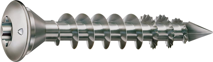 SPAX 35708000601001 Die Pfostenschraube, Zentrierkopf, T-STAR plus, CUT, Vollgewinde, Edelstahl rost