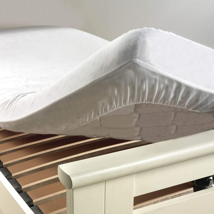 Matratzenschoner, 160 x 200 cm, Molton, milbendicht, Molton Aa 30, Weiss