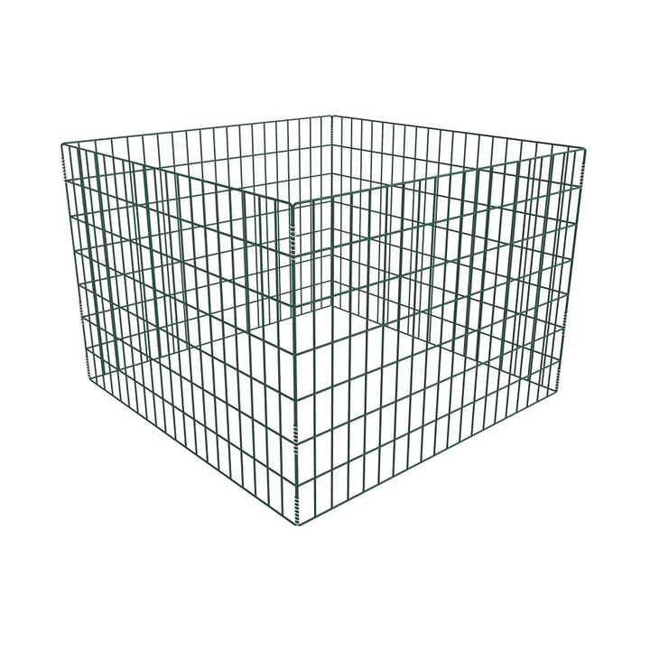 Metall Komposter Gartenkomposter 100 x 100 x 70 cm Drahtkomposter Metallgitter grün Metallkomposter