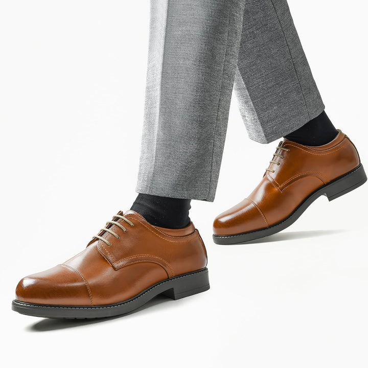 Bruno Marc Herren Anzugschuhe Schnürhalbderby 40 EU Braun, 40 EU Braun