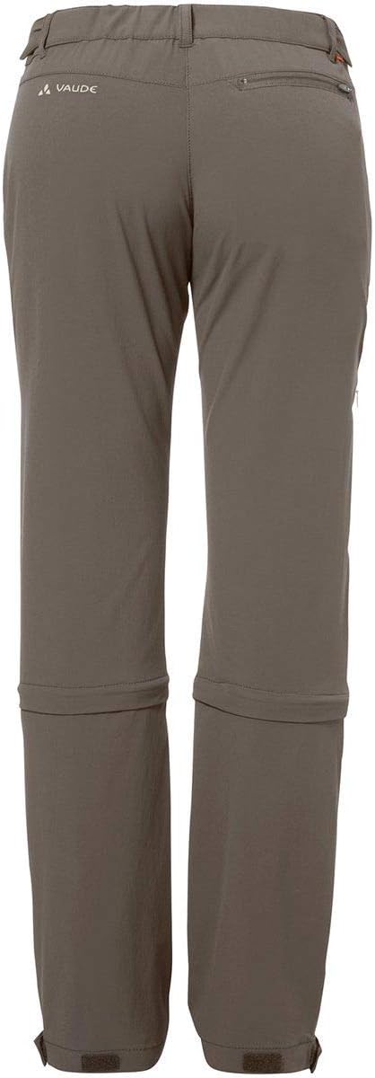 VAUDE Damen Wanderhose Trekkinghodeose Farley Stretch Capri T-Zip II braun Coconut 38, Coconut 38