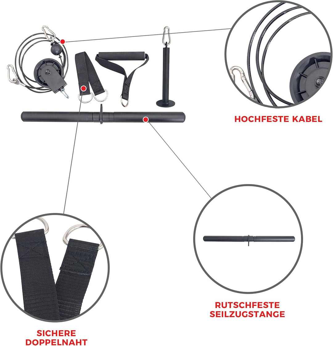 Sunny Health & Fitness Power Rack und Cage Add-on Befestigung Zubehör: Barhalter, Dip-Bars, J-Haken,