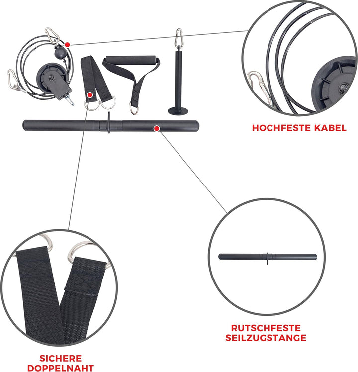 Sunny Health & Fitness Power Rack und Cage Add-on Befestigung Zubehör: Barhalter, Dip-Bars, J-Haken,