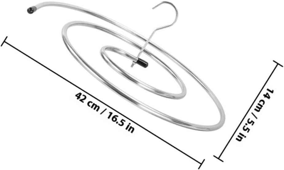 Alipis Edelstahl Spiral Wäscheständer 10mm Silber für Bettdecken und Decken