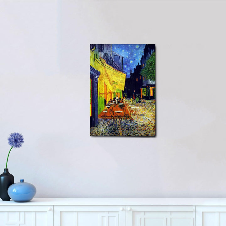 Giallobus - Bild - Druck AUF LEINWAND - Vincent Van Gogh - Cafe TERRASSE BEI Nacht - 50 x 70 cm, 50