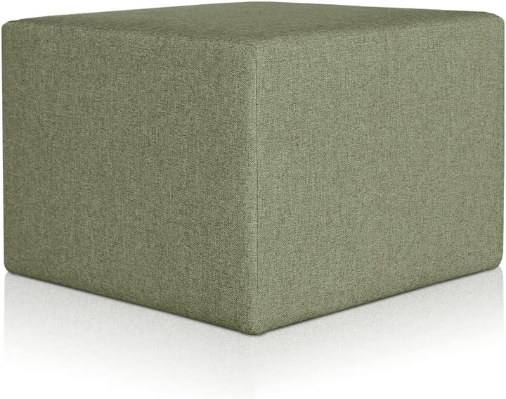 Deshome Pouf hocker Fussstütze 63x63x44 cm Wasserabweisender Stoff: Modernes Design Pouf für Sofa Wo