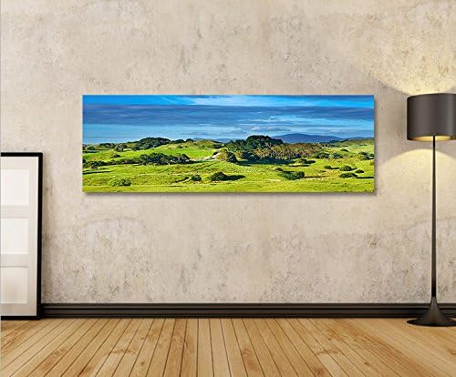 islandburner Bild Bilder auf Leinwand Neuseeland V5 Wiesen Täler Berge Natur Landschaft Panorama XXL