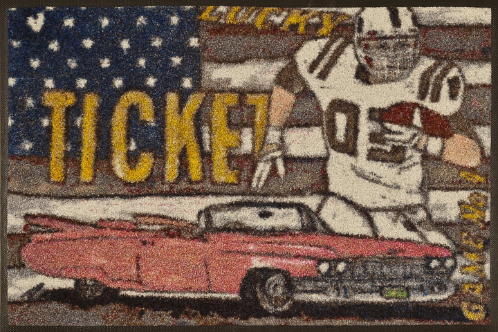 Wash + Dry 052432 Fussmatte Lucky Ticket 50 x 75 cm