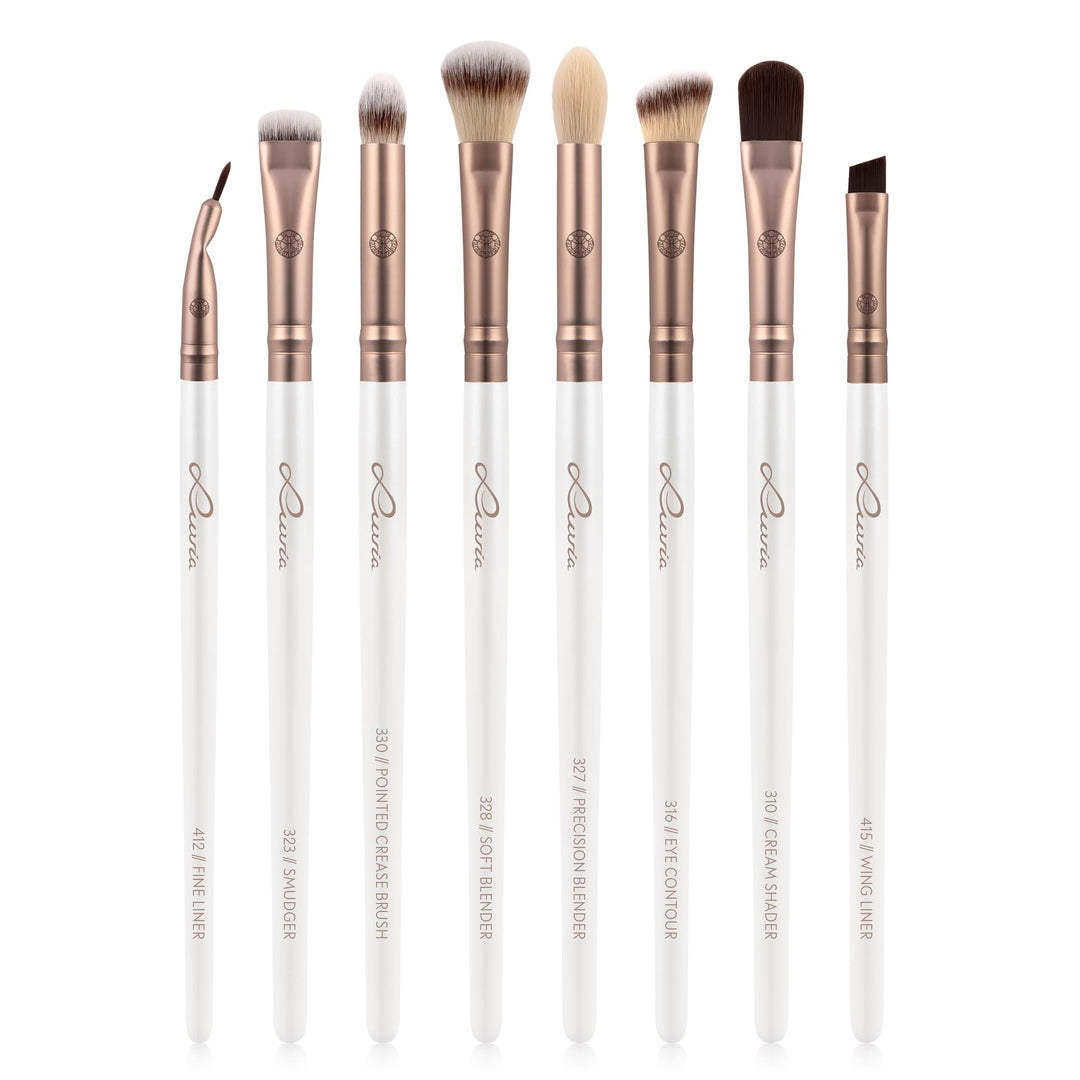 Luvia Cosmetics Augenpinsel-Set, All Eye Want Brush Set, Lidschatten Schminkpinsel-Set, Perfektes Ve