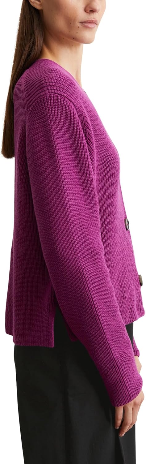 Marc O'Polo Damen Cardigan aus Bio-Baumwolle mit V-Ausschnitt XS 650, XS 650