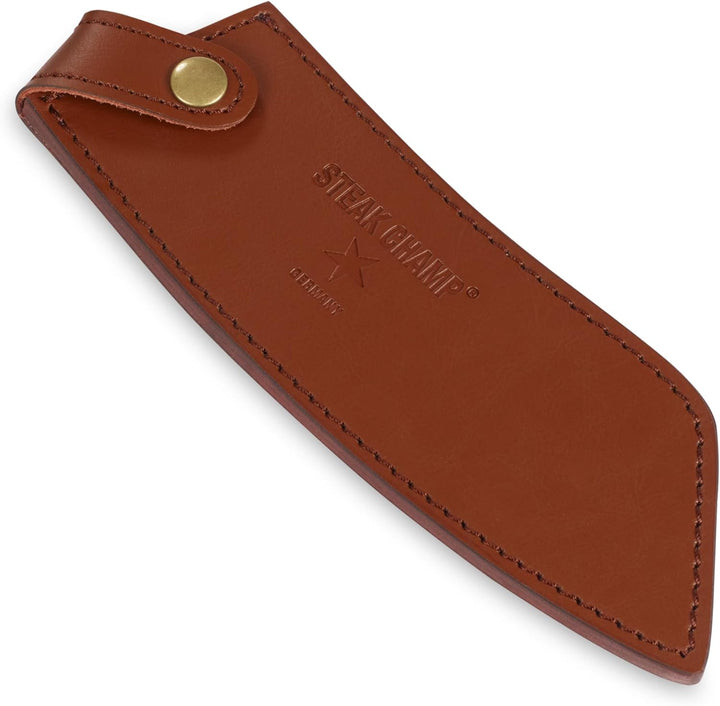 Steak Champ Leder Holster für BBQ Pro Kochmesser: Messertasche aus hochwertigem Leder, zum Befestige