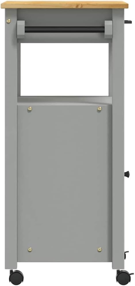 vidaXL Küchenwagen, Servierwagen mit viel Stauraum, Beistellwagen für Küche Wohnzimmer Badezimmer, T