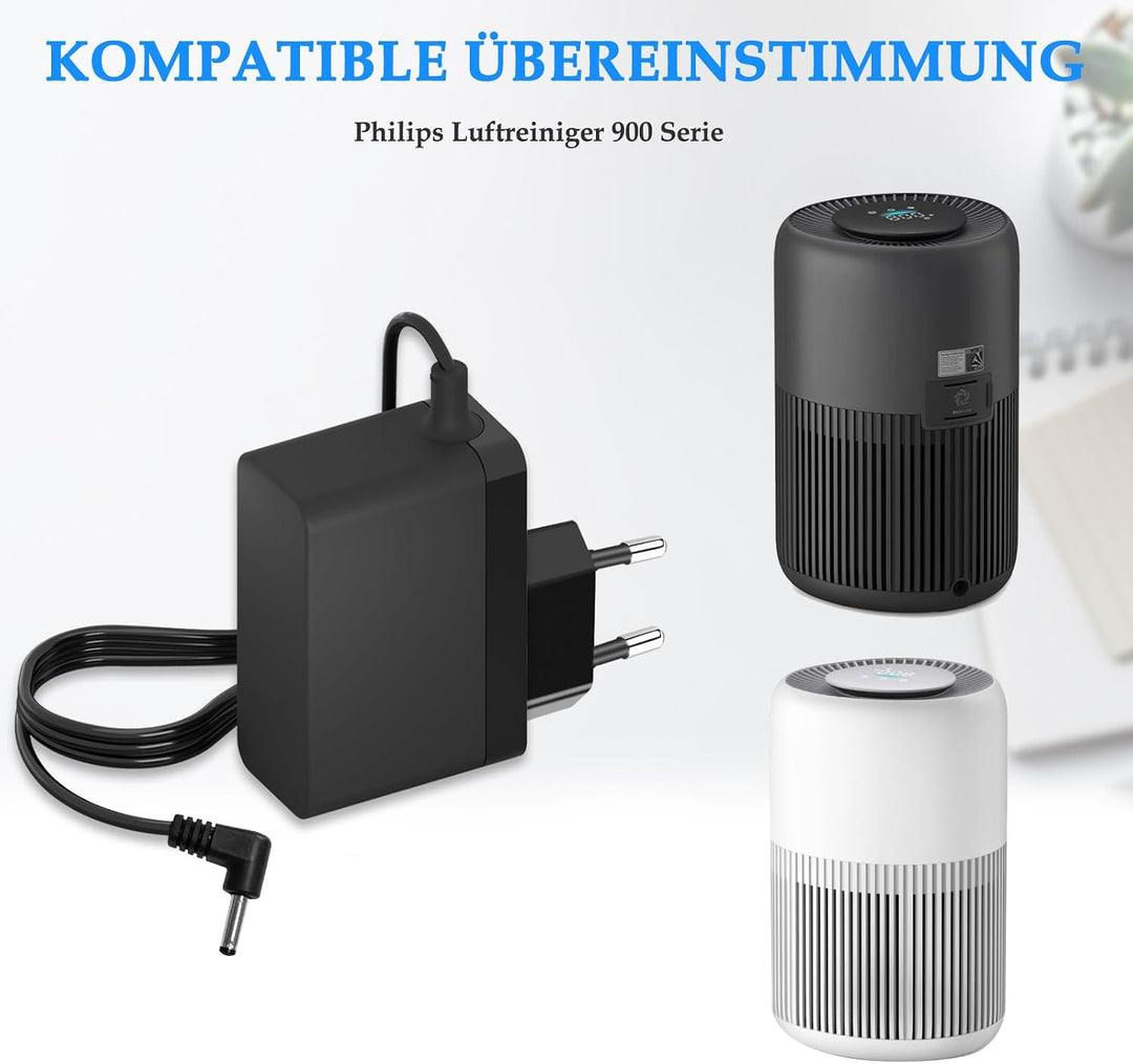 Ladegerät Kompatibel mit Philips Luftreiniger 900 Serie 24V Netzteil für Ihren Luftreiniger Ladekabe