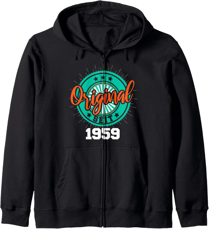 65. Geburtstag Mann Frau 65 Jahre 1959 Deko Lustig Geschenk Kapuzenjacke