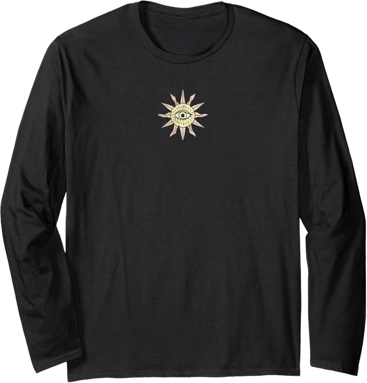 Daydreamer Sun Burst Front Back Design Langarmshirt