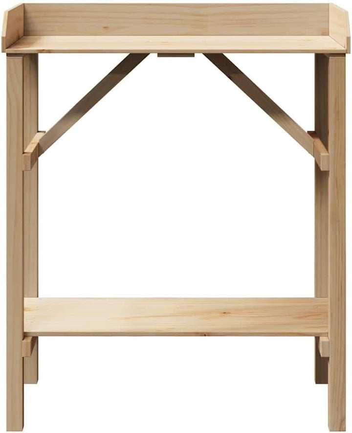 INLIFE Pflanzenständer Beige 75 x 40 x 90 cm Massivholz Kiefer,Heim &amp; Garten,Rasen &amp; Garten,Gartenpf