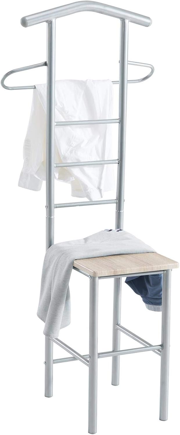 IDIMEX Herrendiener Stummer Diener Kleiderständer JIVO, in Sonoma Eiche,121 cm, Garderobe mit Hosenb