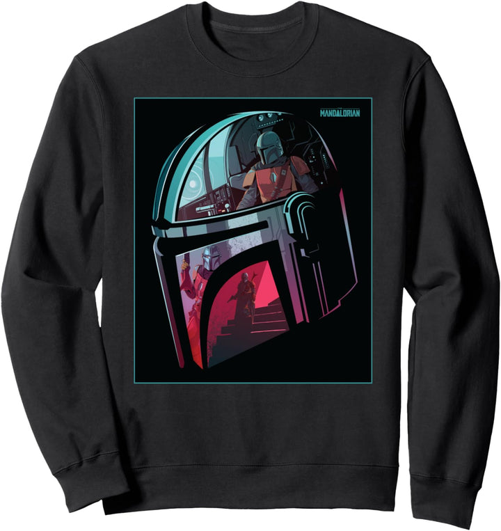 Star Wars The Mandalorian Neon Helmet Sweatshirt