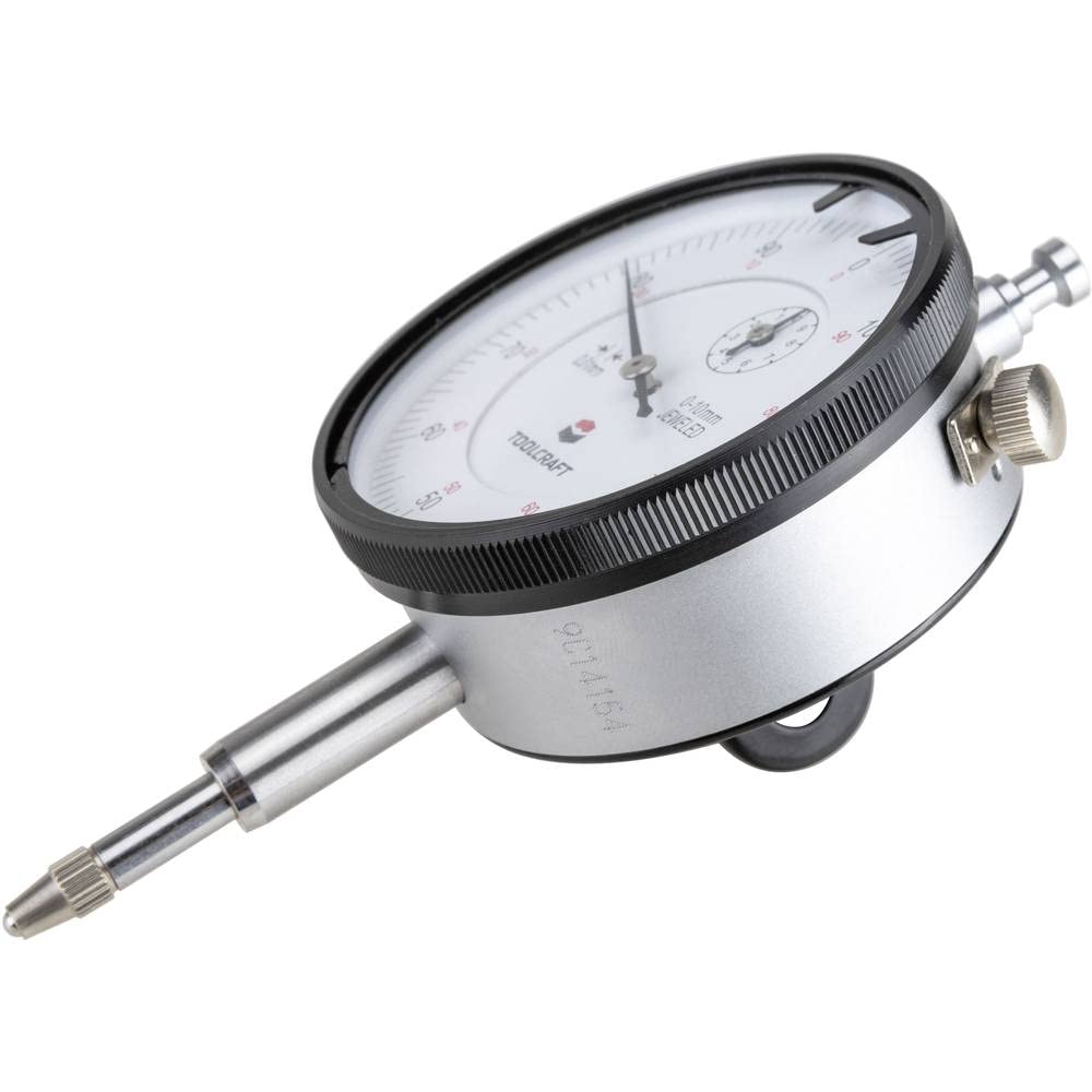 TOOLCRAFT TO-6443499 Messuhr (Ø) 58 mm 10 mm Ablesung: 0.01 mm