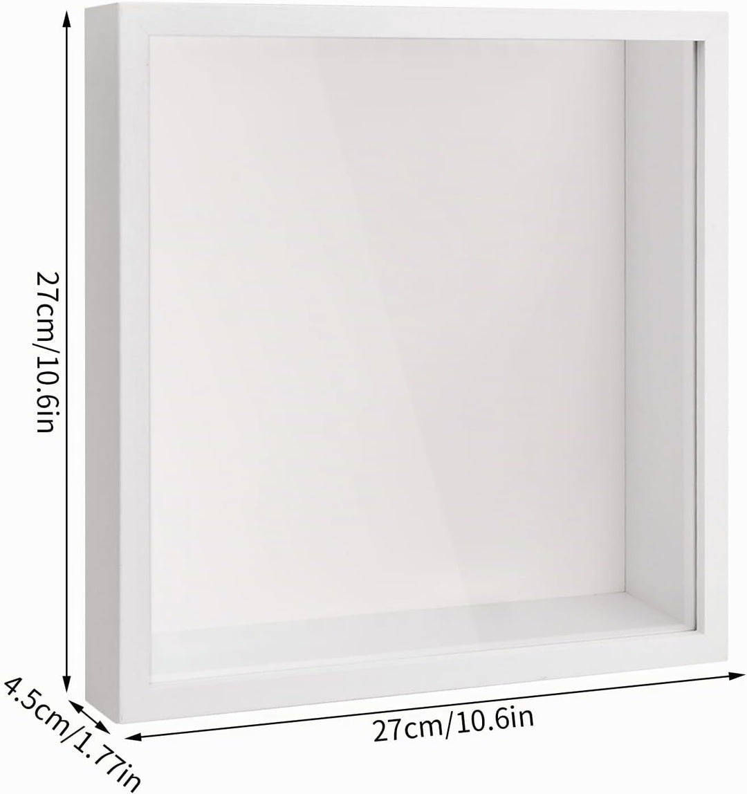 3D Bilderrahmen, Tiefer 3D Objektrahmen, Schattenbox Vitrine mit Transparente Acrylplatte Rahmen, Hö
