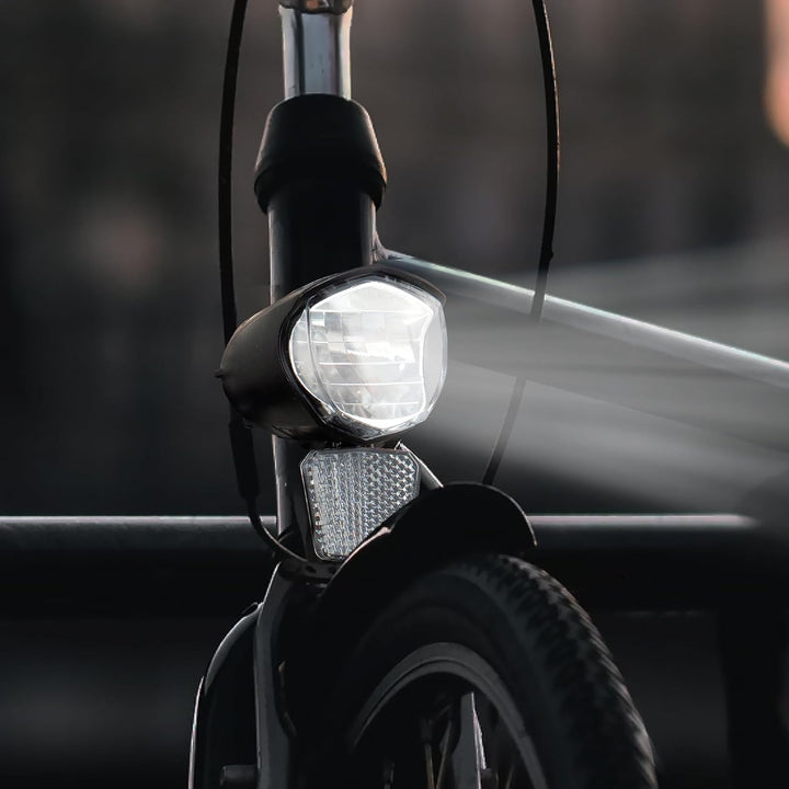 E-Bike Dynamo LED Fahrradlicht 30-100 LUX mit StVZO Zulassung - Fahrradlampe Frontlicht & Scheinwerf