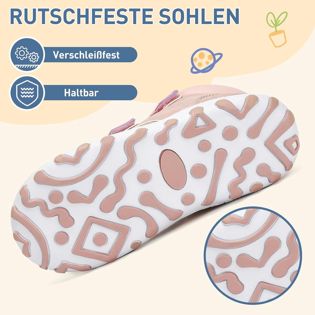 Mishansha Kinder Winterschuhe Mädchen Winterstiefel Warm Schneestiefel Gefüttert Boots Wasserdicht 2
