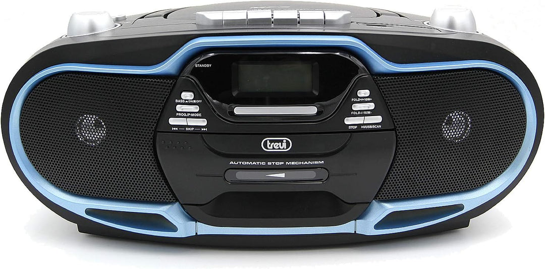 Trevi radioriproduttore Stereo cmp574 USB, Kassette, CD, MP3, SB, SD Card, 20 W blau, blau