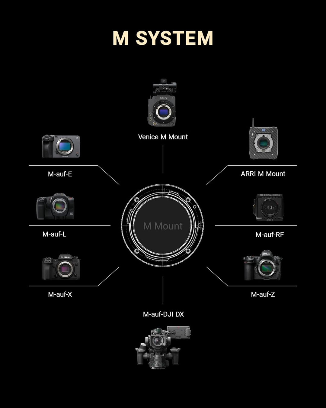Thypoch Simera-C 35mm T1.5 M-Mount Objektiv, Cine Weitwinkel für Vollformat APS-C, Lichtstarkes Foto