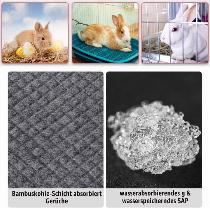 Einweg Meerschweinchen Käfig Einlagen wasserdichte Pipi Pads für Meerschweinchen Kleintiere Einstreu