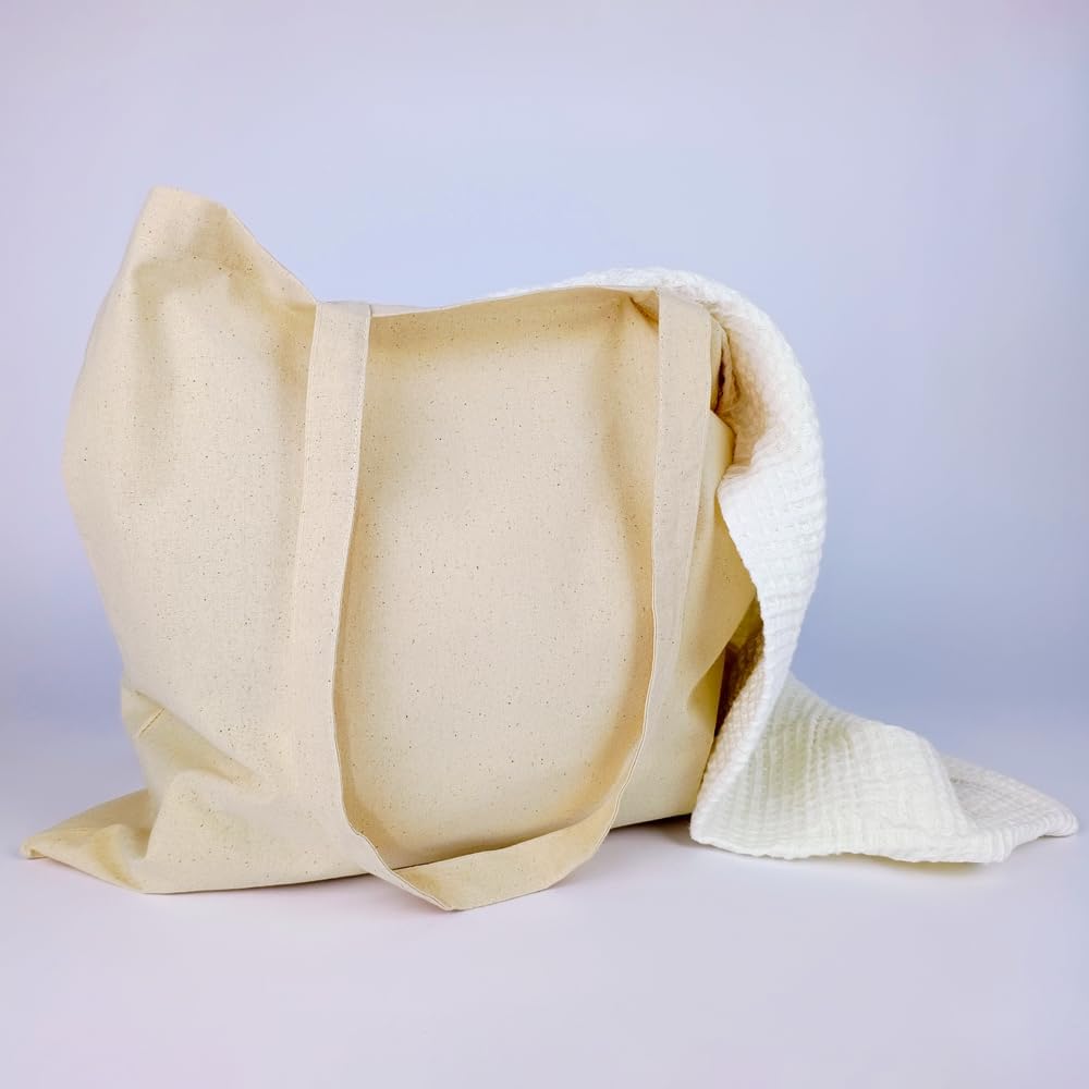 Cottonbagjoe | Baumwolltasche | Jutebeutel | unbedruckt | Querformat | Zwei Langen Henkeln | 45x42cm