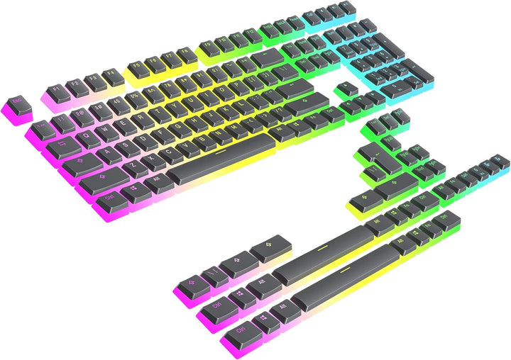 Ranked Pudding v2 PBT-Tastenkappen | 145 Double Shot Transluzent ANSI US- und ISO-Layout | OEM-Profi