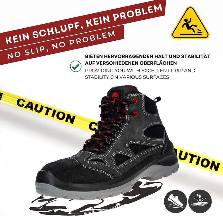 HELIX S3 SRC Schwarz Sicherheitsschuhe Stiefel - Arbeitsschuhe Herren S3 - S3 Sicherheitsschuhe Herr